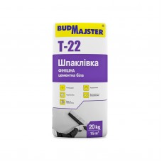 Будмайстер ТИНК-22 Шпаклевка цементная финиш (слой 0,5-3 мм) белая (20 кг)