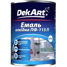 DekArt Емаль ПФ-115 червоно-коричнева (0,9 кг)