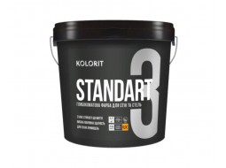 Kolorit Standart 3 Краска интерьерная латексная совершенно матовая база C (6,3 кг/4,5 л)