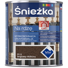 Снежка Na Rdze R15 Грунт-эмаль по ржавчине коричневая молотковый эффект (0,65 л)