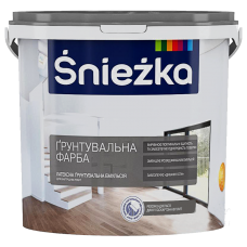 Снєжка Грунт-фарба латексна з кварц. піском адгезійна матова біла (7 кг/5 л)
