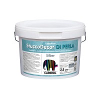 Caparol Capadecor Stucco Decor Di Perla Silber Шпаклевка с металлическим блеском и бархатистым эффектом для оформления внутренних поверхностей (2,5 л)