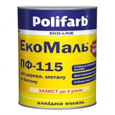 Polifarb Екомаль Емаль ПФ-115 помаранчева (2,7 кг)